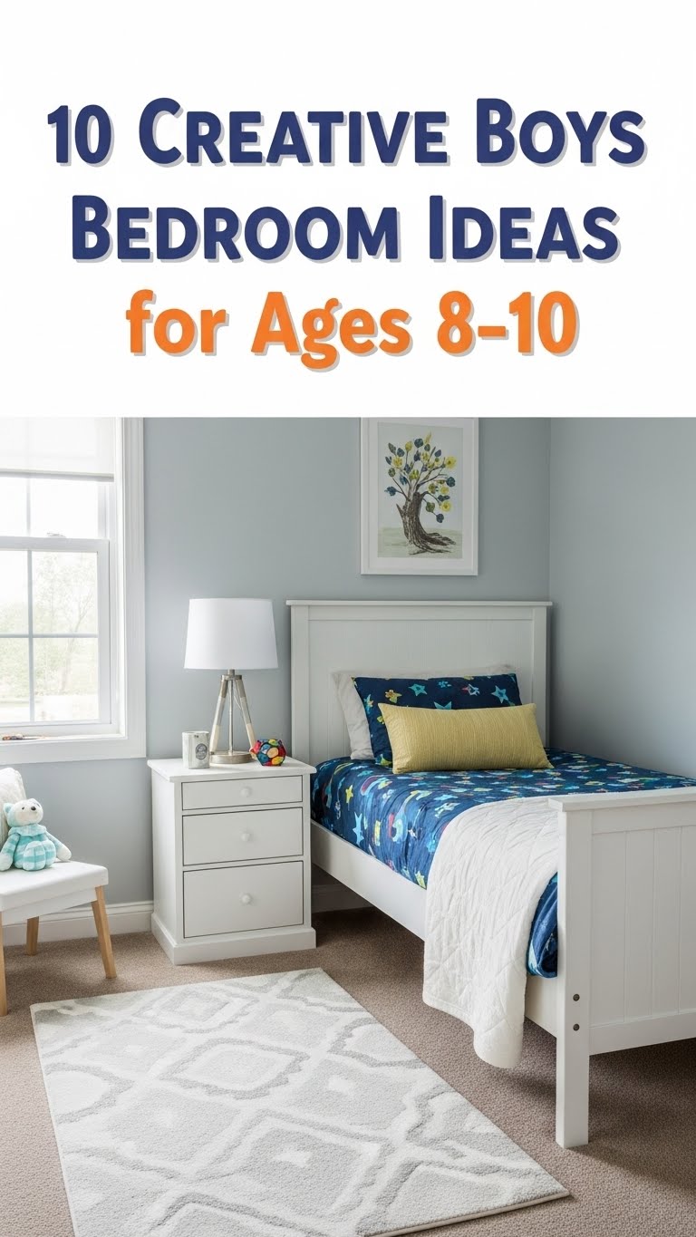 10 Creative Boys Bedroom Ideas for Ages 8–10