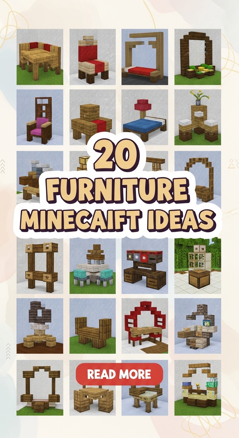 20 Furniture Minecraft Ideas