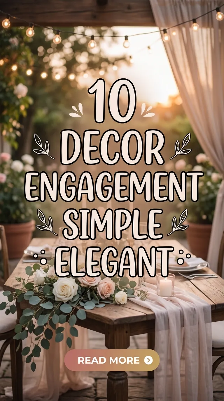 10 Decor Engagement Simple Elegant