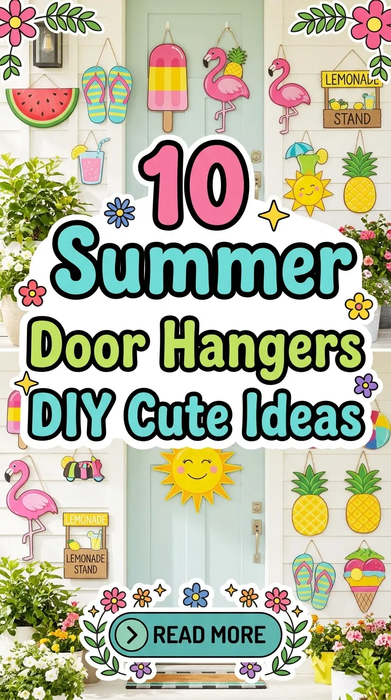 10 Summer Door Hangers DIY Cute Ideas