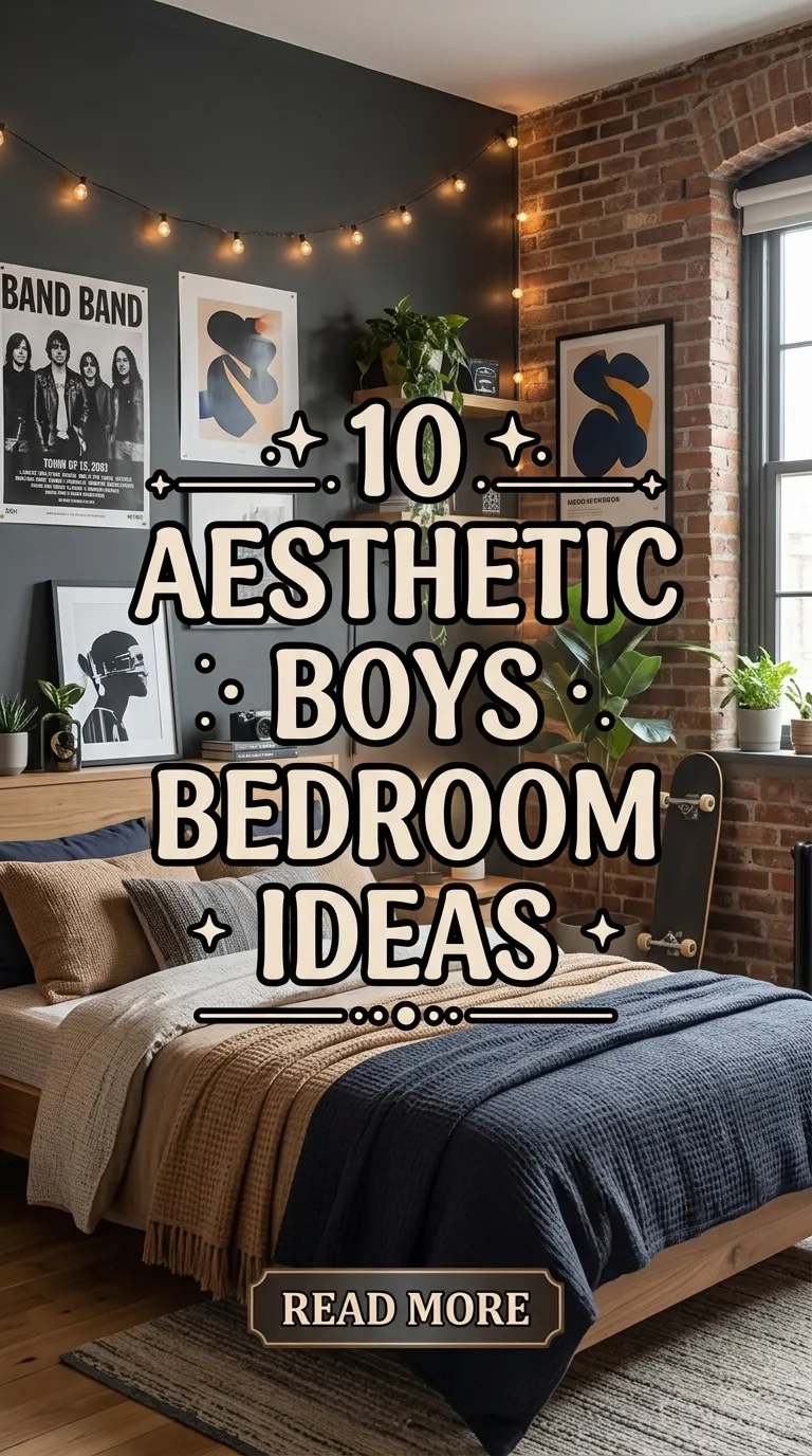 10 Aesthetic Boys Bedroom Ideas