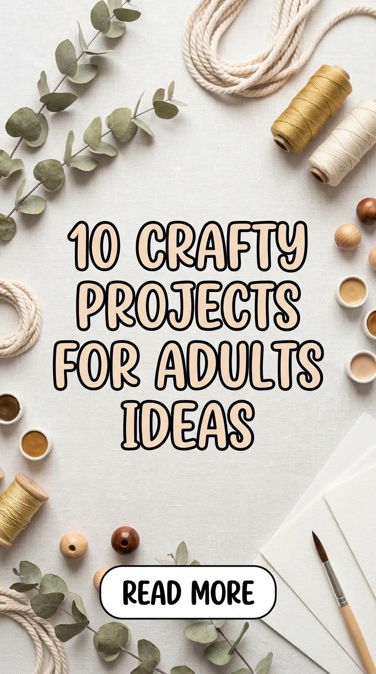 10 Crafty Projects For Adults Ideas