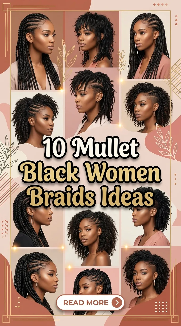 10 Mullet Black Women Braids Ideas