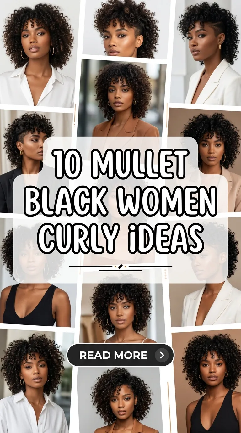 10 Mullet Black Women Curly Ideas