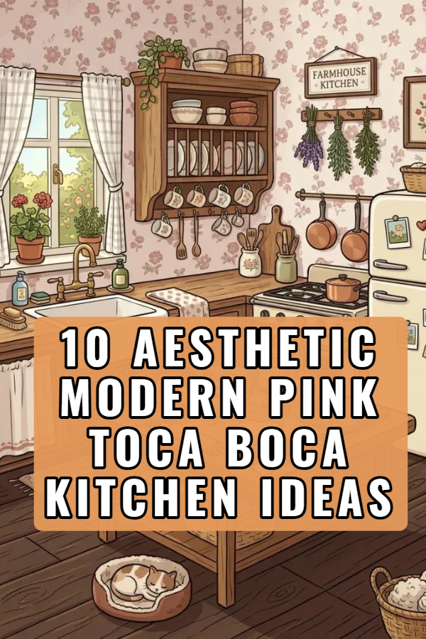 10 Aesthetic Modern Pink Toca Boca Kitchen Ideas