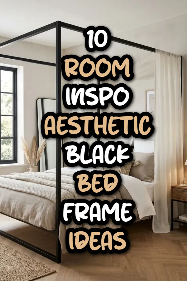 10 Room Inspo Aesthetic Black Bed Frame Ideas