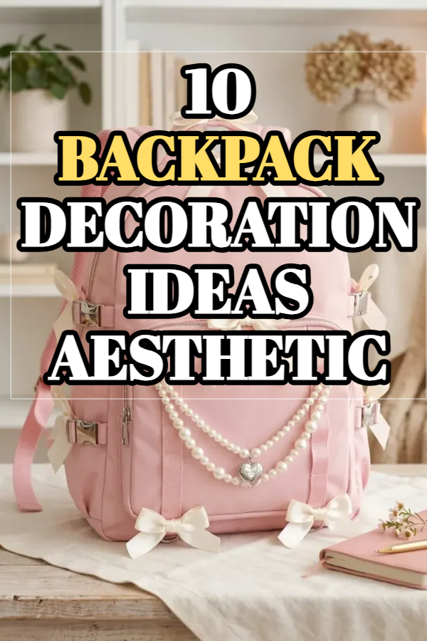 10 Backpack Decoration Ideas Aesthetic