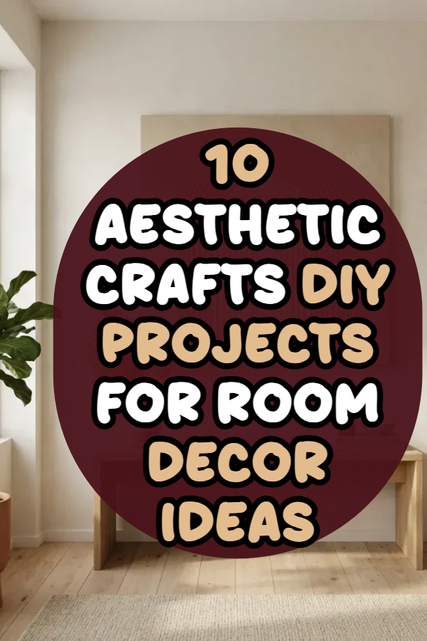 10 Aesthetic Crafts DIY Projects For Room Decor Ideas